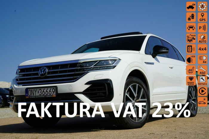 Volkswagen Touareg R-LINE 4X4 adc NAWI virtual cocpit SKÓRA panorama ACC HEAD UP zamiana III (2018-)