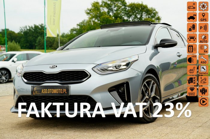 Kia Pro_cee'd GT LINE skóra LEDY nawi KAMERA line assist PANORAMA zegary DIGITAL max