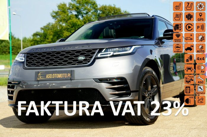 Land Rover Range Rover VELAR R-DYNAMIC panorama 4X4 kamera ADC  ful led SKÓRA grzane fotele ZAMIANA