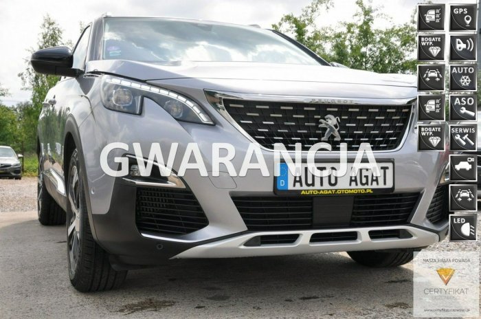 Peugeot 3008 nawi*asystent pasa ruchu*bluetooth*led*kamera cofania*nowe opony* II (2016-)