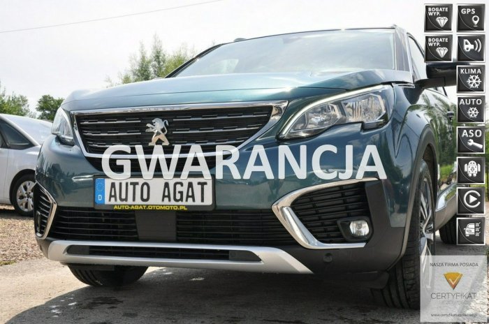 Peugeot 5008 nawi*asystent pasa ruchu*bluetooth*led*gwarancja*pół skóra*nowe opony II (2017-)