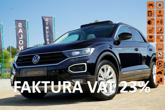 Volkswagen T-Roc FUL LED automat DSG blis NAWI sam parkuje ACC kamera SKORA panorama