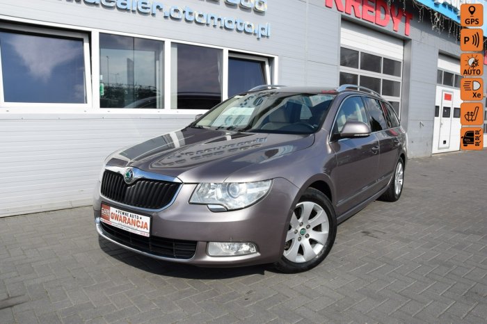 Škoda Superb 1.6 TDI 100% Bezwypadkowy Serwis Xenon Skóra Navi Bluetooth Zamiana II (2008-2015)