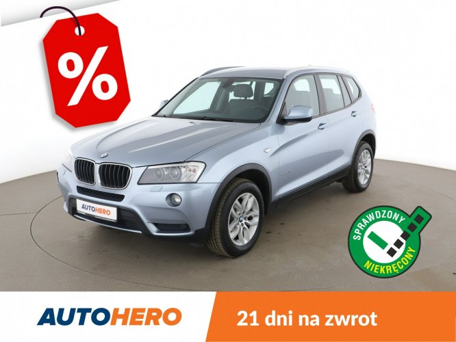 BMW X3 2.0D xDrive Automat Klima Tempomat Navi BiXenon GrzaneFotele Skóra PDC F25 (2010-)