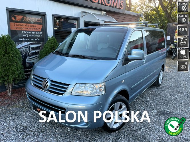 Volkswagen Multivan 4Mation, Klimatyzacja, Tempomat, Grzane fotele, Dociąg Klapy, Rolety