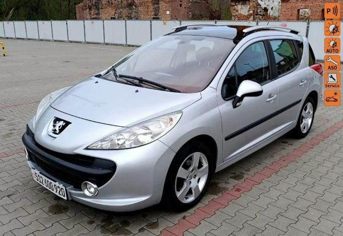 Peugeot 207 Klimatronik, Dach panoramiczny, Alufelgi, pełen serwis