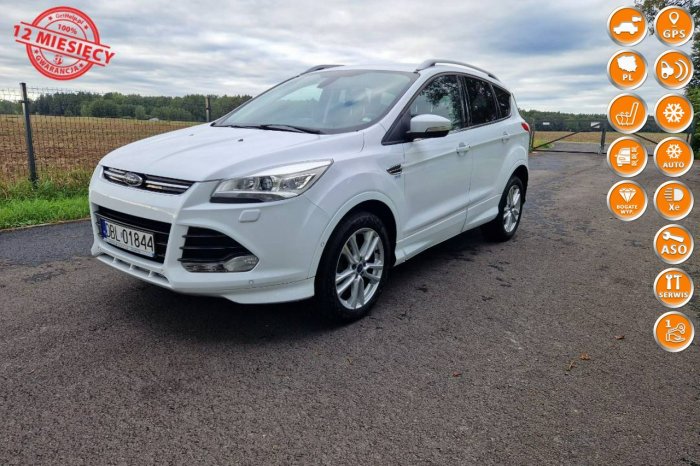 Ford Kuga 2.0TDCi 150KM Individual 153tys.km. z DE Navi Kamera PDC  Gwarancja II (2012-)