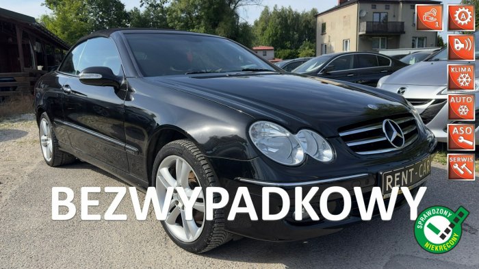 Mercedes CLK 200 1.8Kompressor*163PS*Cabrio*Automat OPŁACONY Bezwypadkowy Skóry Serwis W209 (2002-)