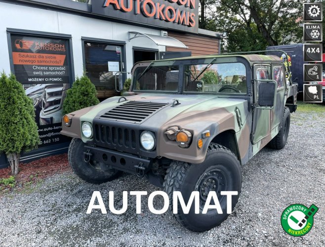 Hummer H1 Militarny, 4 drzwiowy, Po serwisie, Zarejestrowany w PL, Bezwypadkowy