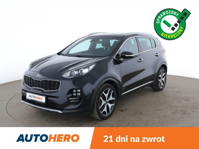 Kia Sportage 4x4, GT Line, LED, skóra, navi, klima auto, kamera i czujniki parkowan IV (2016-2021)