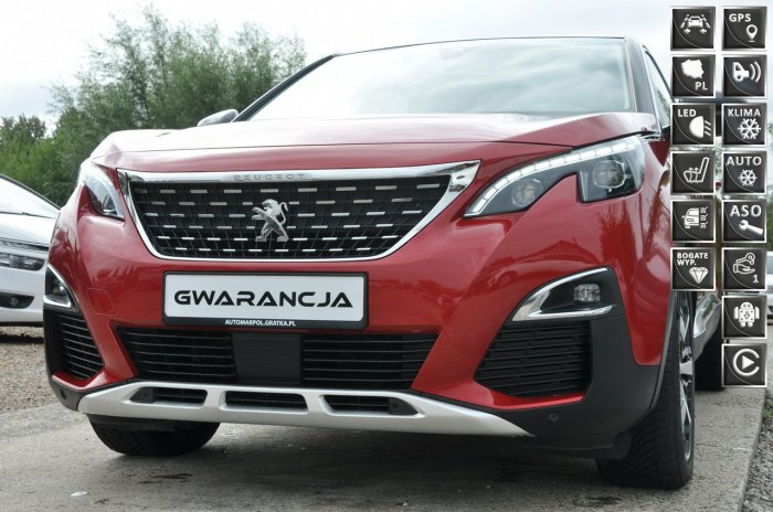 Peugeot 3008 full led*100% bezwypadkowy*android auto*bluetooth*nawi*gwarancja* II (2016-)