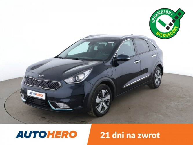 Kia Niro Plug-In, półskóra, navi, kamera i czujniki parkowania, grzana kanapa