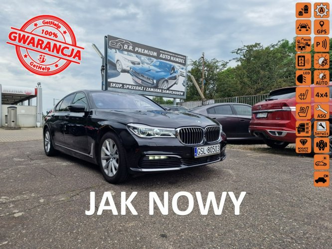 BMW 750 4.4 Benzyna V8 450 KM, 4x4, Kamera 360, Dociągi, Masaże, Full Opcja G11 (2015-...)