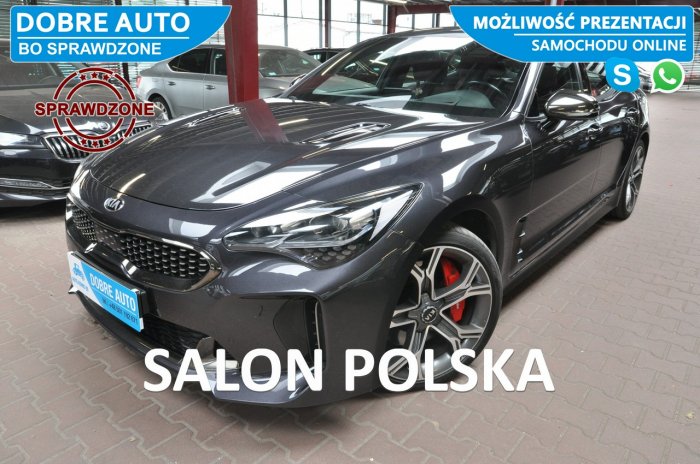 Kia Stinger 3.3 370KM  4x4 GT Line,El.Klapa,Grzane/Wentyl Fotele,Martwe Pole,FV23%