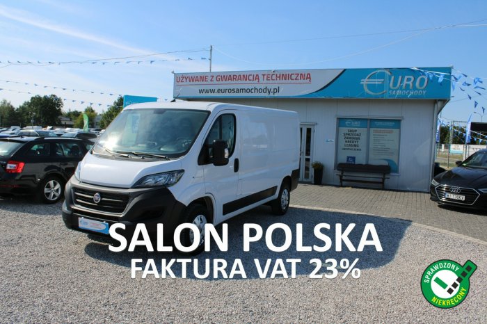 Fiat Ducato F-vat, 3-osobowy, Elektryk, L2h1 Salon polska, 122HP