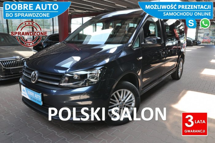 Volkswagen Caddy 2.0 150KM 7 OSOBOWY, 37tyś km,Czujniki Cofania, Navi, Tempomat, FV 23% V (2020-)