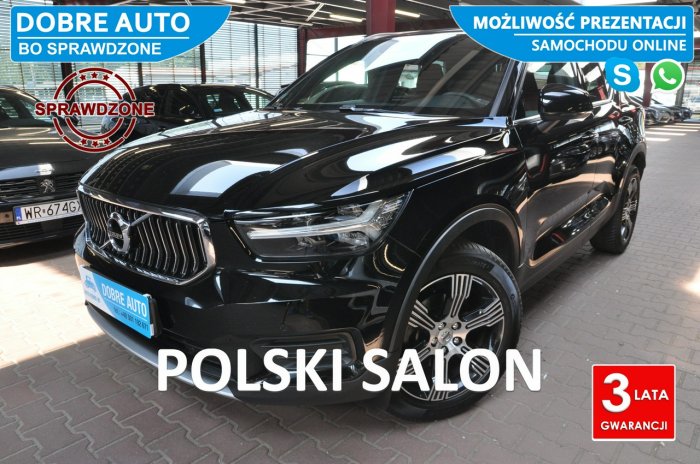 Volvo XC 40 1.5 163KM INSCRIPTION, Automat, Kamera, Navi, Skóra, El.Klapa, FV23%