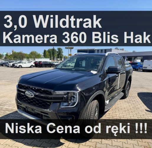 Ford Ranger Wildtrak 3,0 240KM 4x4 RoletaHak Kamera360 Od ręki Niska Cena 3513 zł VI (2022-)