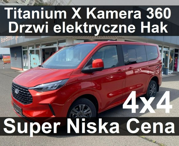 Ford Tourneo Custom 4X4 L1 Nowy Titanium X Elektr. drzwi Kamera 360st Niska Cena 3424 zł