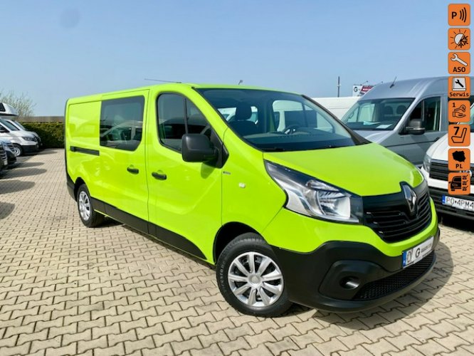 Renault Trafic SALON PL / 6-OSÓB - DOKA / DŁUGI /2 x boczne drzwi / KLIMA /Gwarancja