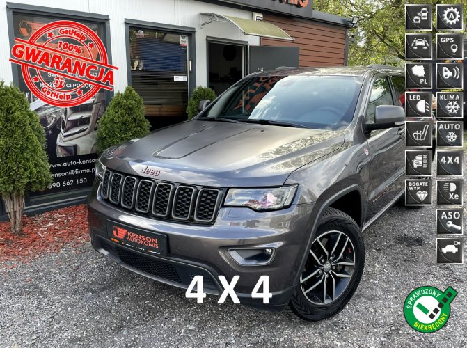 Jeep Grand Cherokee TRAILHAWK, Podgrzewane fotele, Pneumatyka, Kamera cofania, Hak, LED IV (2010-)