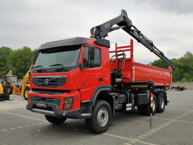 Volvo FMX 410 6x4 13L HDS Radiowy Hydroburta HIAB XS122D-4 HIDUO Wywrot MERREL 2-stronny Sprowadzony !!!