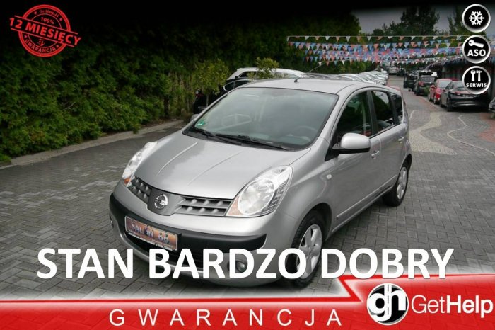 Nissan Note 1.6benzyna Stan b.dobry klima Bezwypadkowy zNiemiec Gwarancja 12mcy I (2005-2013)