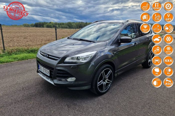 Ford Kuga 2.0TDCi 180KM 4x4 ST-Line 116tys.km! Kamera Navi Serwis ASO Gwarancja II (2012-)