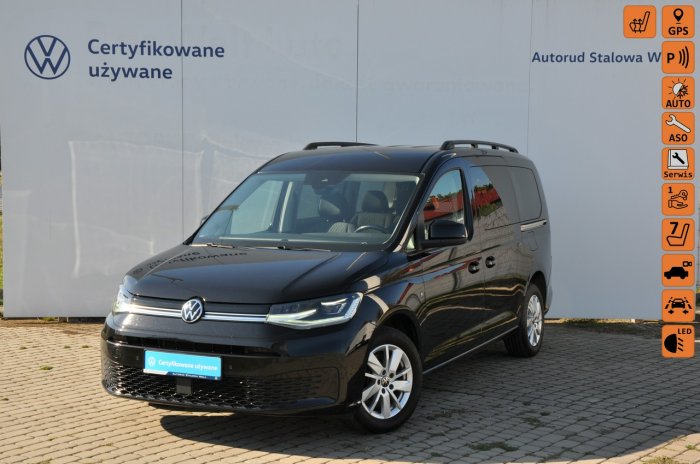 Volkswagen Caddy 2.0TDI 122KM Life 7-OS Maxi Kamera Nawigacja Ledy LaneAssist Gw.Dealer V (2020-)