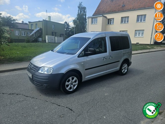 Volkswagen Caddy Opłacony Zdrowy Zadbany Serwis Niezawodny TDI 7 Foteli Klima Alu 1 Wł III (2004-)