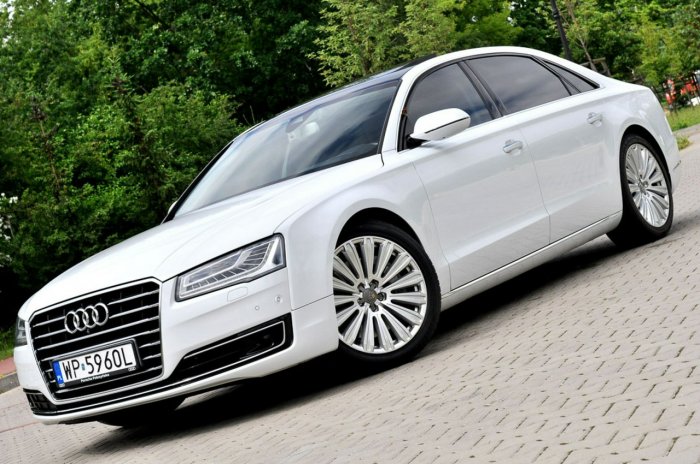 Audi A8 _4.0T 435KM_LONG_Quattro_Dociągi_Full Opcja_ D4 (2010-)