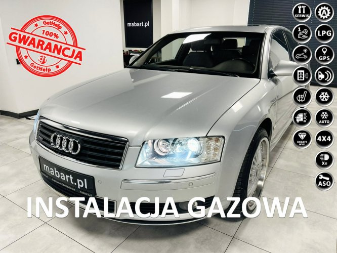 Audi A8 4.2 MPI +LPG QUATTRO 334KM*Individual*Xenon*BOSE*Telewizory*KEYLESSGO D3 (2002-2010)