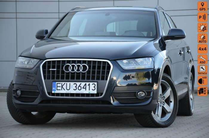 Audi Q3 2.0 TFSI 170KM Quattro Panorama Serwis Navi Kubełki Skóra 8U (2011-2014)