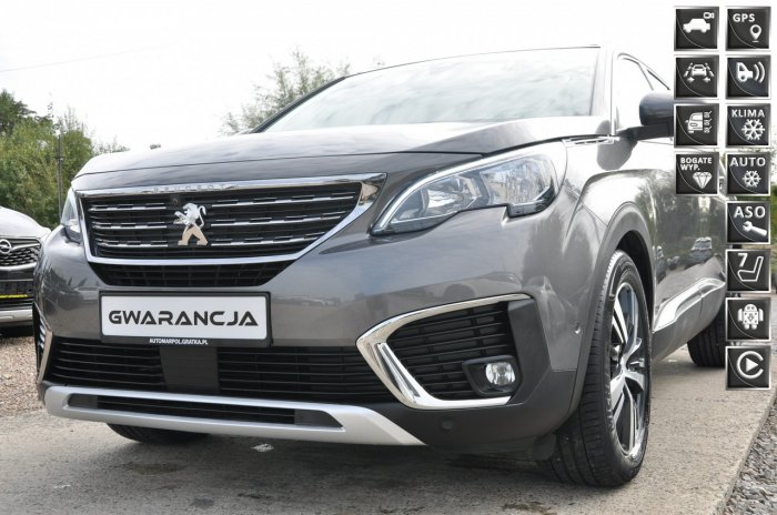 Peugeot 5008 nawi*asystent pasa ruchu*bluetooth*led*gwarancja*pół skóra*android*7os II (2017-)