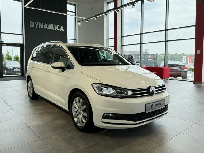 Volkswagen Touran Highline 1.8TSI 180KM DSG 2017 r., salon PL, 7 os., f-a VAT, Webasto, III (2015-)