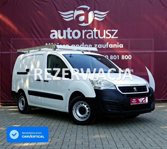 Peugeot Partner Rezerwacja  / Fv 23% / Long - XL / 3 miejsca / 1.6 HDI 100 KM