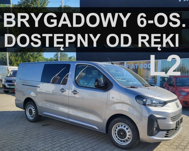 Fiat Scudo Nowe Scudo L2 144KM  Worksite Światła LED Duży Ekran Od ręki ! 1998 zł