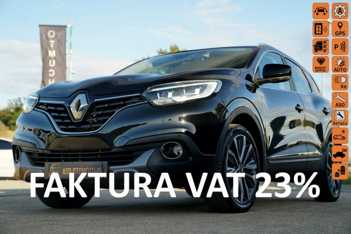 Renault Kadjar FUL LED skóra SAM PARKUJE kamera ACC line asist nawi alusy19 pełna el. I (2015-)