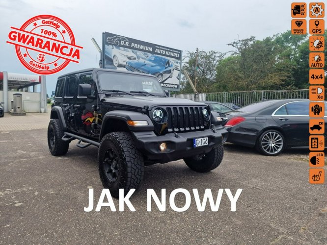 Jeep Wrangler 2.0 Benzyna Turbo 272 KM, 4x4, Klima, Lift 2.5", Opony 35", LED, Alu IV (2017-)