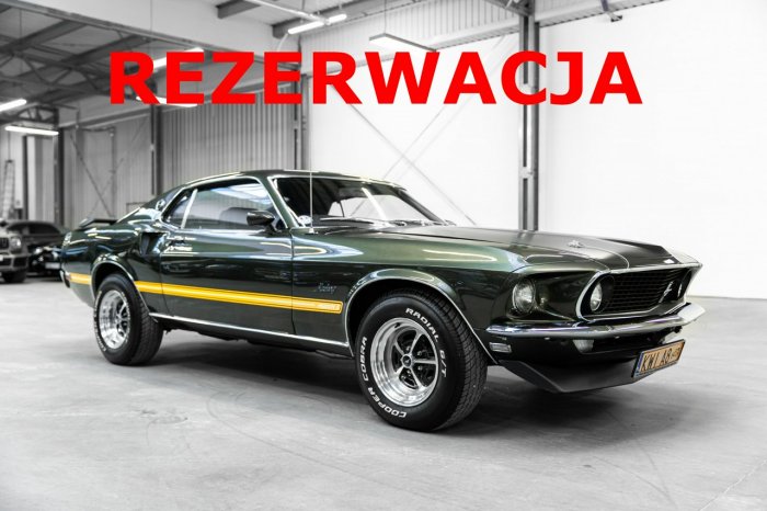 Ford Mustang Mach 1 1969, JOHN WICK, BLACK JADE. Po drobiazgowej renowacji. 5,75 V8 II (1969-1978)