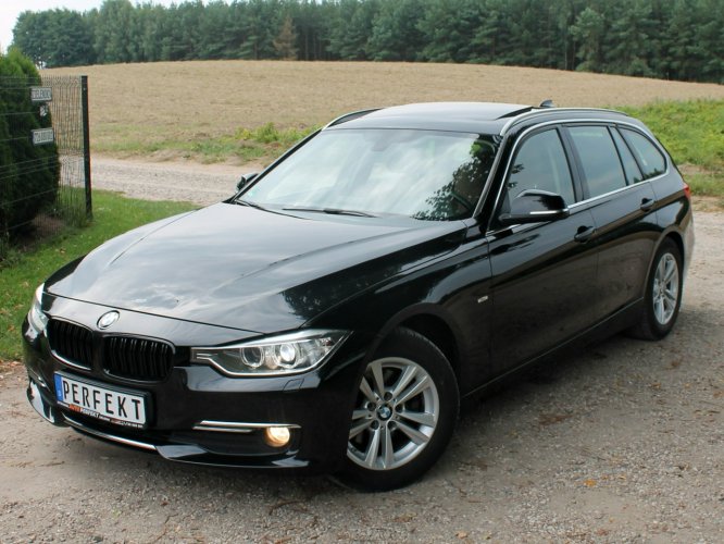 BMW 320 F30 F31 2.0 D 184 KM Automat LUXURY Skóra HEAD-UP Kamera PANORAMA Hak F30/F31 (2012-)