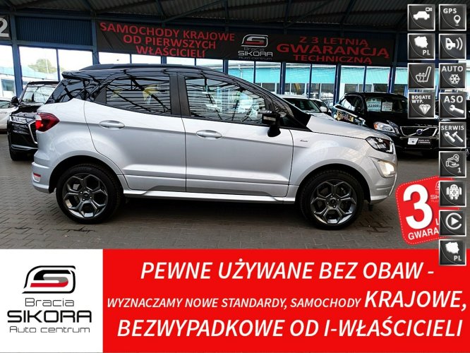 Ford EcoSport ST-LINE Skóra+Navi+Kamera 125KM 3Lata GWARANCJI I-wł Kraj Bezwypadkowy II (2013-)