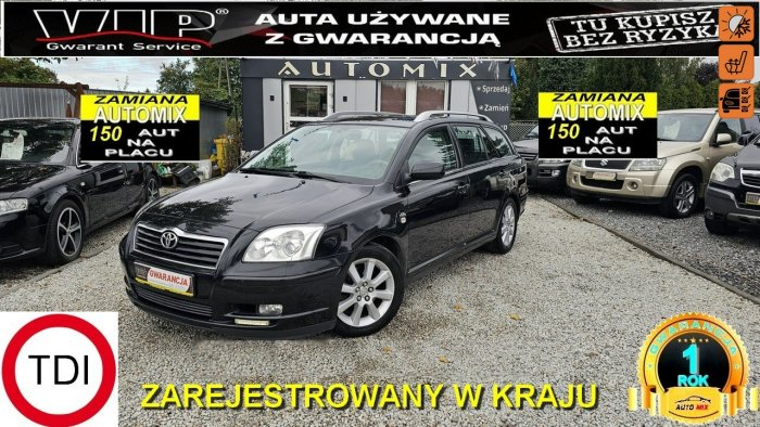 Toyota Avensis  Najlepszy 2.0 Diesel ! Bogate wyposażenie ! ZADBANA !Możliwa Zamiana II (2003-2009)