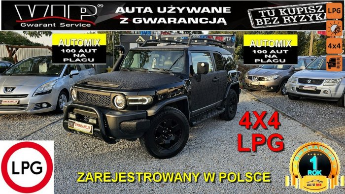 Toyota FJ Cruiser Piękna Prawdziwa TERENÓWKA 4,0 z LPG 242KM ,Zarejestrowana , MANUAL !