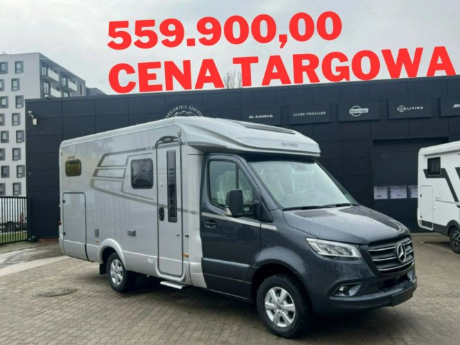 samochody kempingowe Hymer-Eriba MLT-580 Półintegra na Mercedesie z napędem na tylną oś! Od ręki