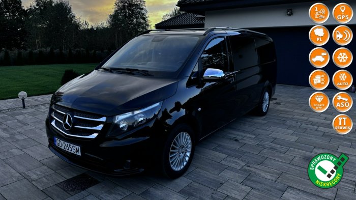 Mercedes Vito extra long 2.2cdi 163KM 9 os. najdłuższy salon PL 1 wł serwis 1r.gwara W447 (2014-)