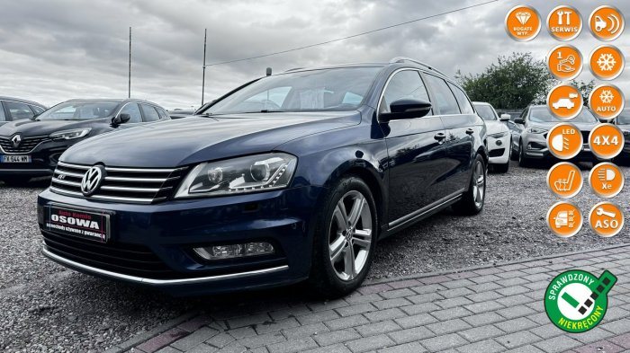 Volkswagen Passat 2.0 TDi automat 177KM 4 -Motion R-Line  skóry ledy bo xenon 1.r.gwaran B7 (2010-2014)