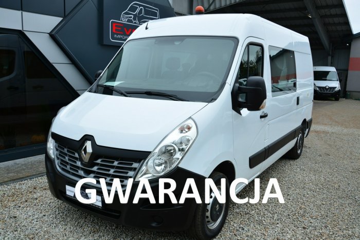 Renault Master 7 osobowy brygadówka doka pełna opcja servis regały