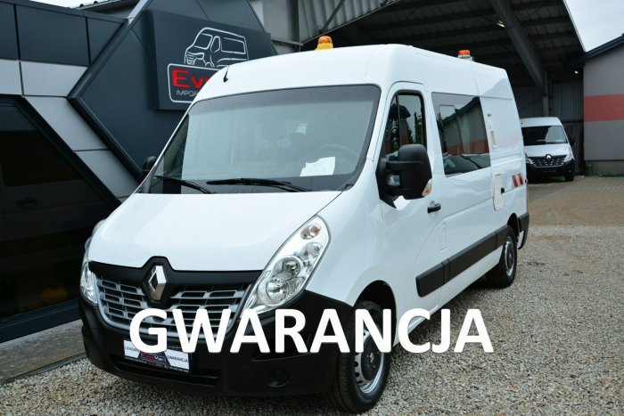 Renault Master 7 osobowy brygadówka doka pełna opcja servis regały