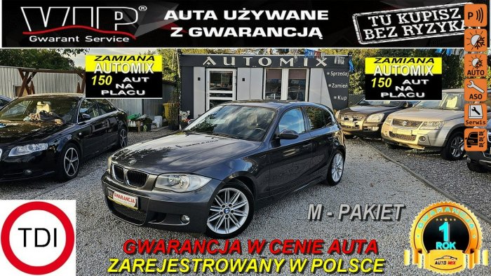 BMW 118 M-Pakiet !2,0 Diesel ! Super Stan, MANUAL! ,GWARANCJA! Możliwa ZAMIANA E87 (2004-2013)